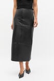 Leather Column Skirt  Black  hi-res
