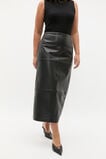 Leather Column Skirt  Black  hi-res