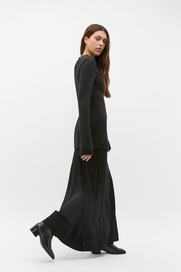 Micro Jersey Layering Top  Black  hi-res