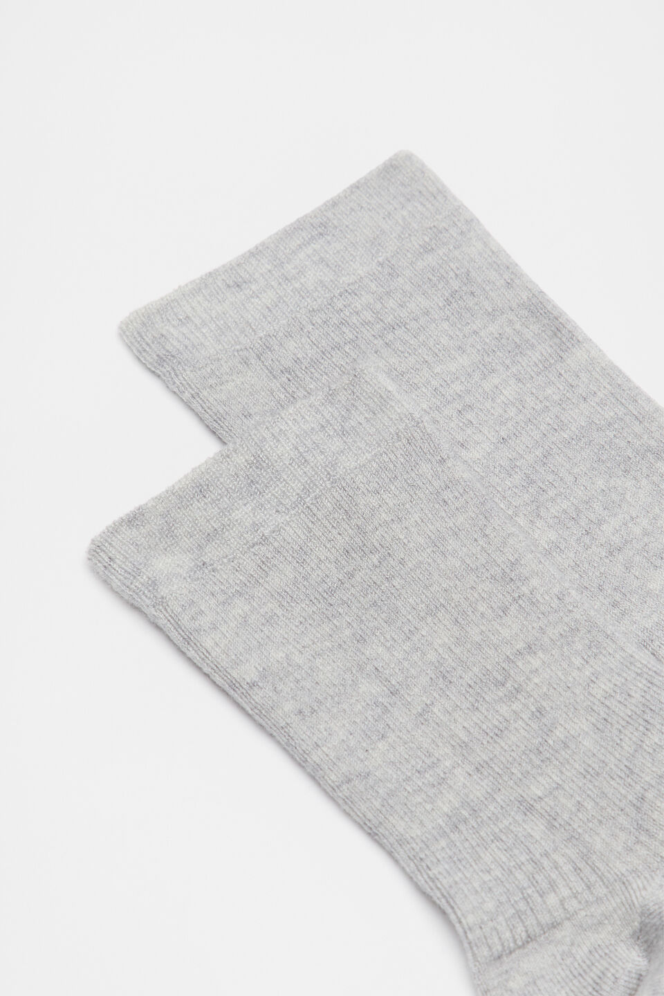Cosy Rib Crew Sock  Silver Marle