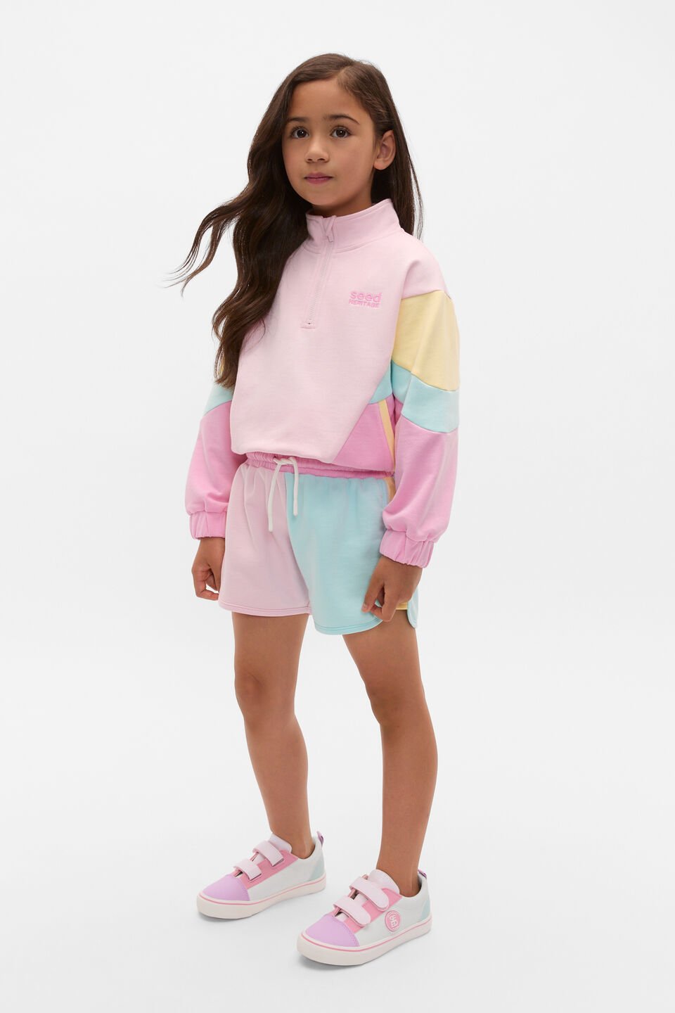 Colourblock Short  Pink Lemonade