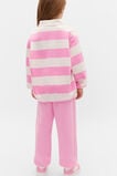Striped Collar Logo Sweat  Candy Pink  hi-res