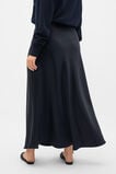 Satin Midi Skirt  Twilight Blue  hi-res