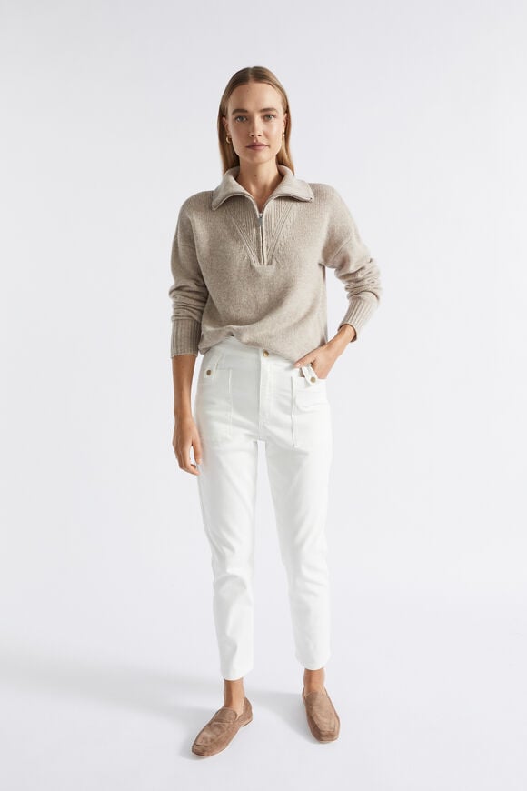 Tapered Leg Jean  Cloud Cream  hi-res