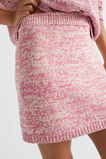 Cotton Twist Knit Mini Skirt  Rosewood Twist  hi-res