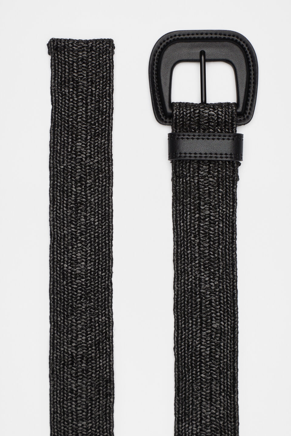Kylie Woven Stretch Belt  Black