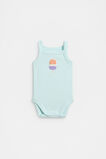 Ice Block Singlet Bodysuit  Glacier Blue  hi-res