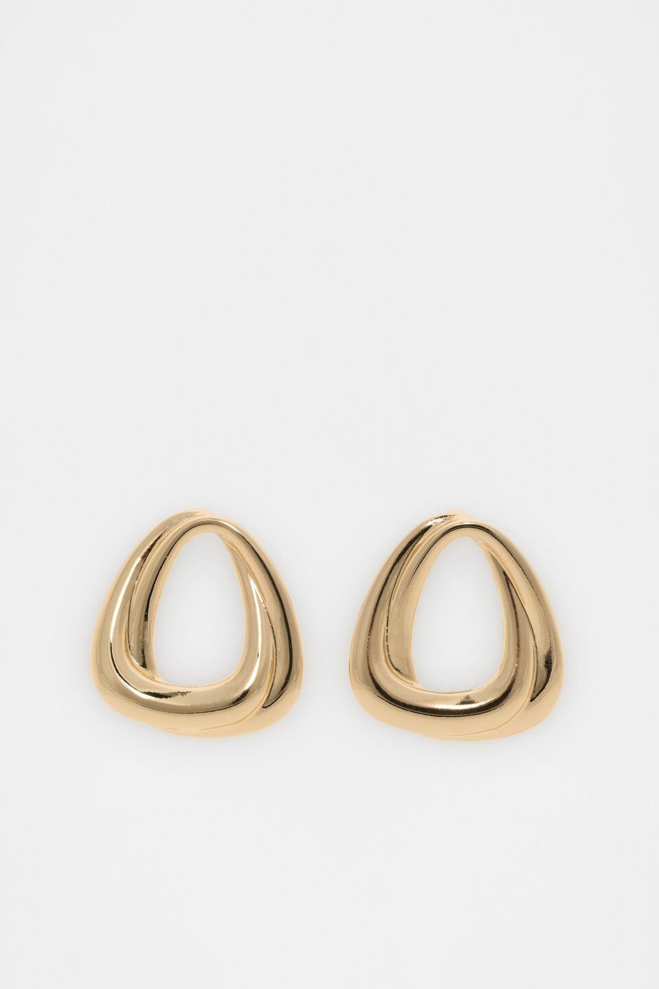 Looped Oval Earring  Gold