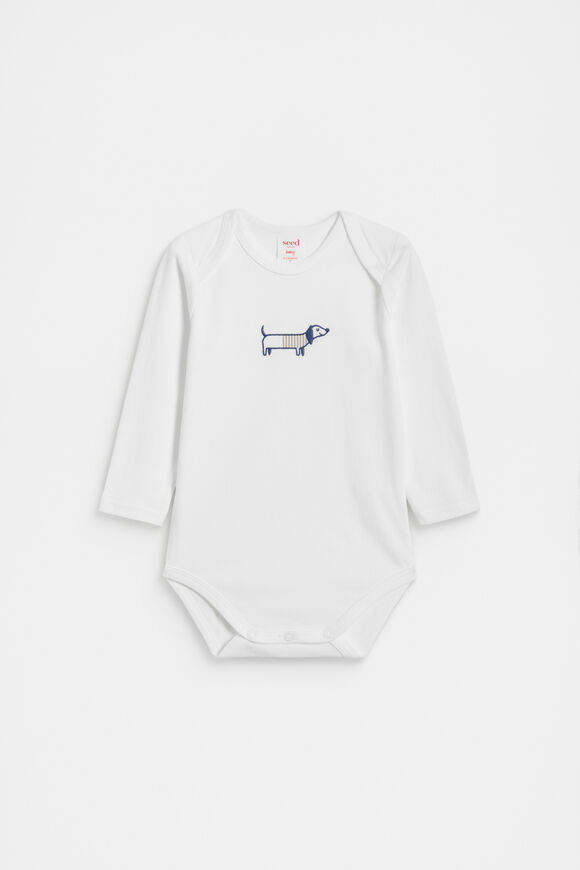 Sausage Dog Bodysuit  Canvas  hi-res