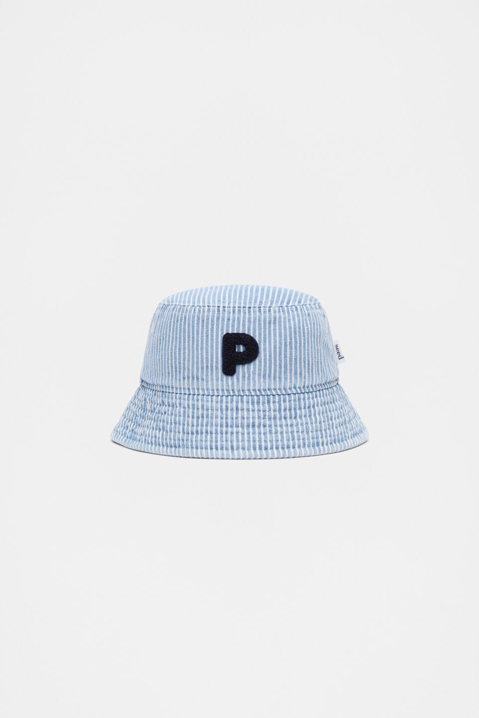 Blue Mini Initial Bucket Hat  P