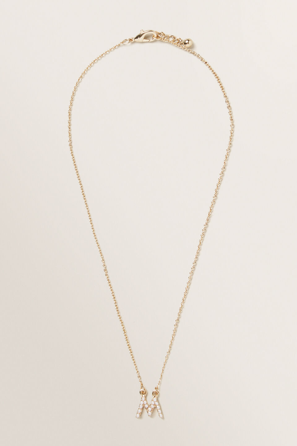 Initial Pearl Necklace  