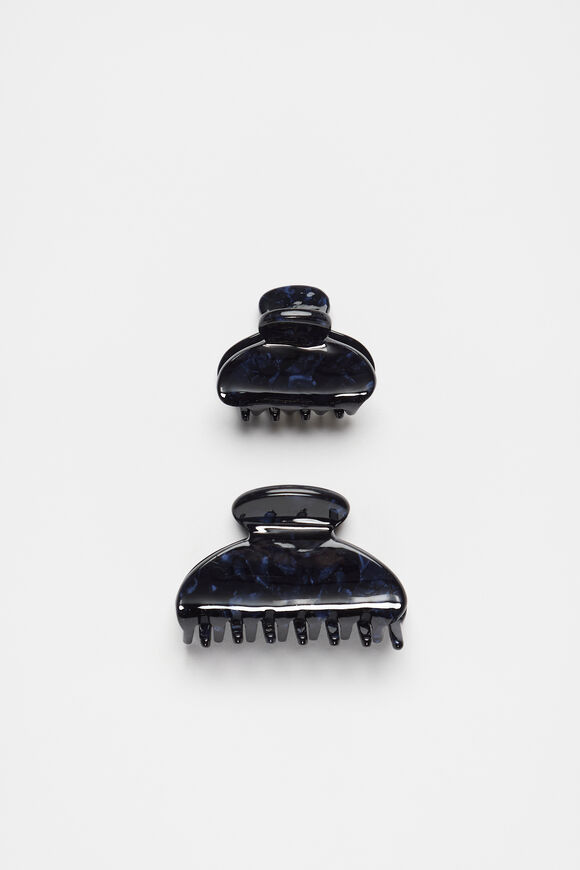 Mini Hair Claw Set  Twilight Blue  hi-res