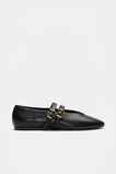 Astrid Double Strap Ballet Flat  Black  hi-res