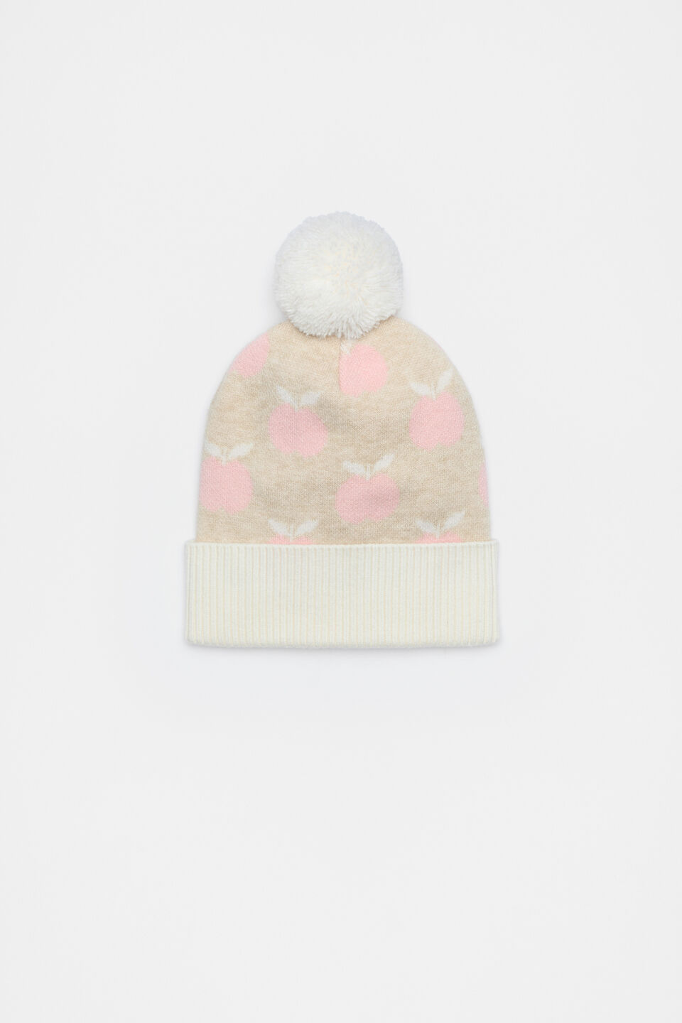 Apple Beanie  Oat Marle