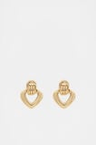 Heart Loop Earring  Gold  hi-res