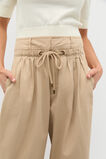 Double Waist Cotton Pant  Iced Latte  hi-res