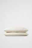Alba Standard Pillowcase  Flax Cross Dye  hi-res
