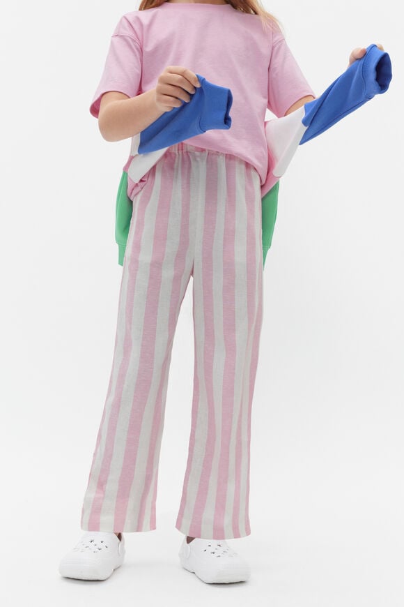Stripe Pull On Pant  Candy Pink  hi-res