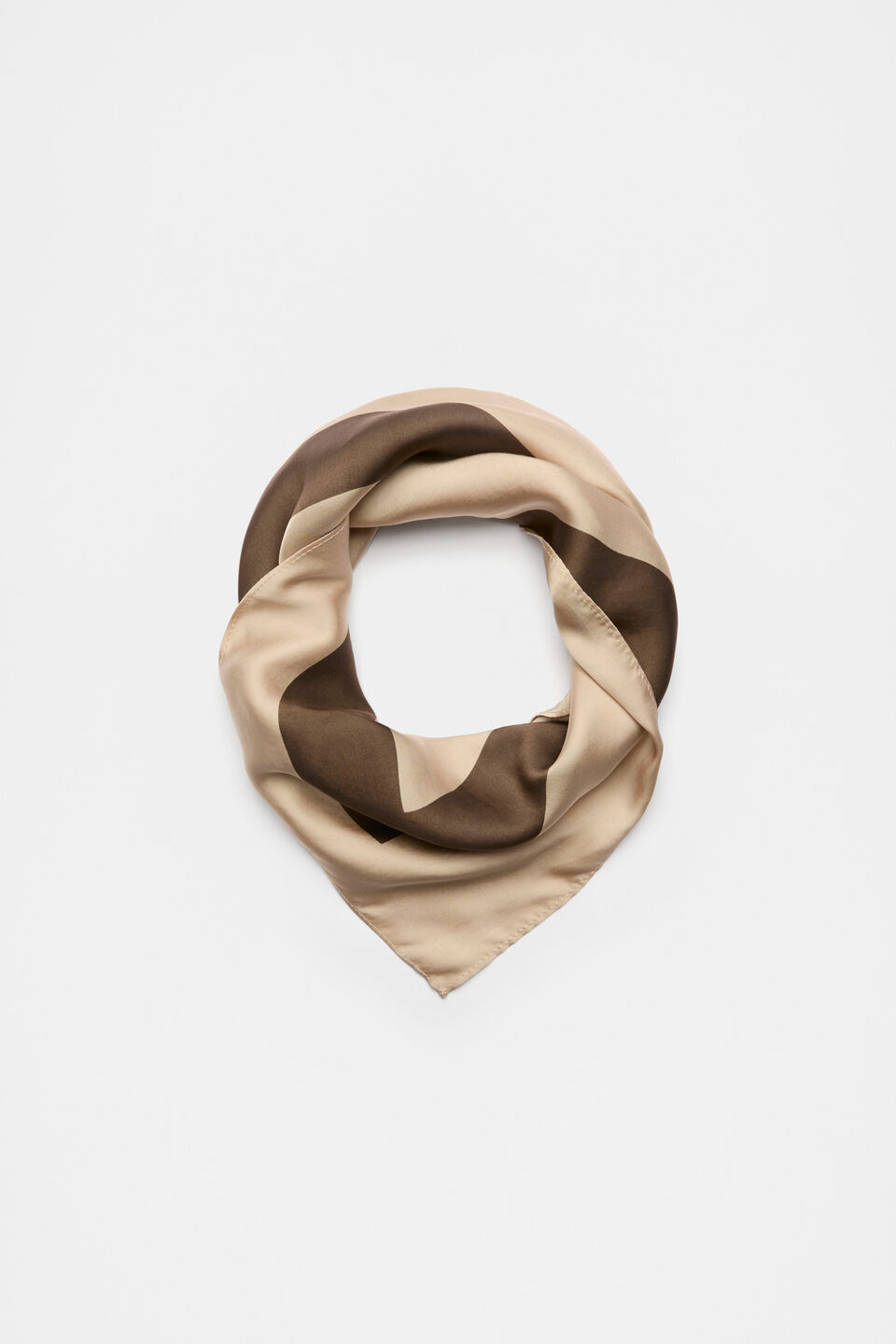 Seed Emblem Monochrome Scarf  Affogato