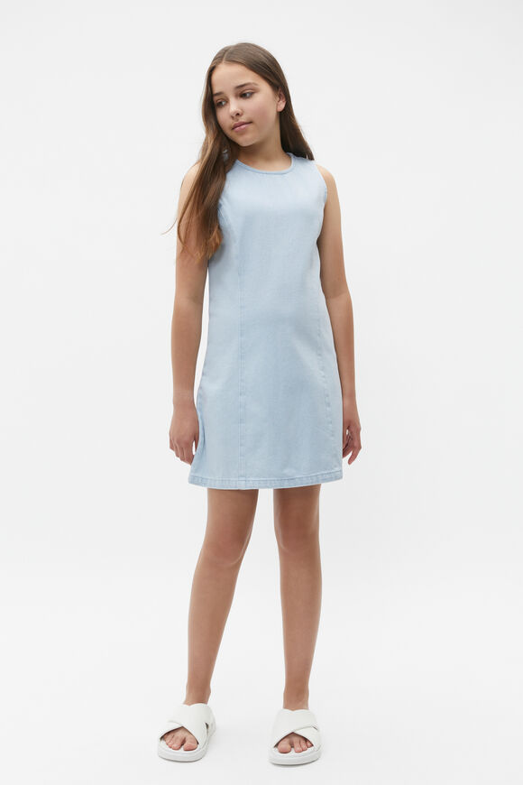 Denim Mod Dress  Glacier Denim  hi-res