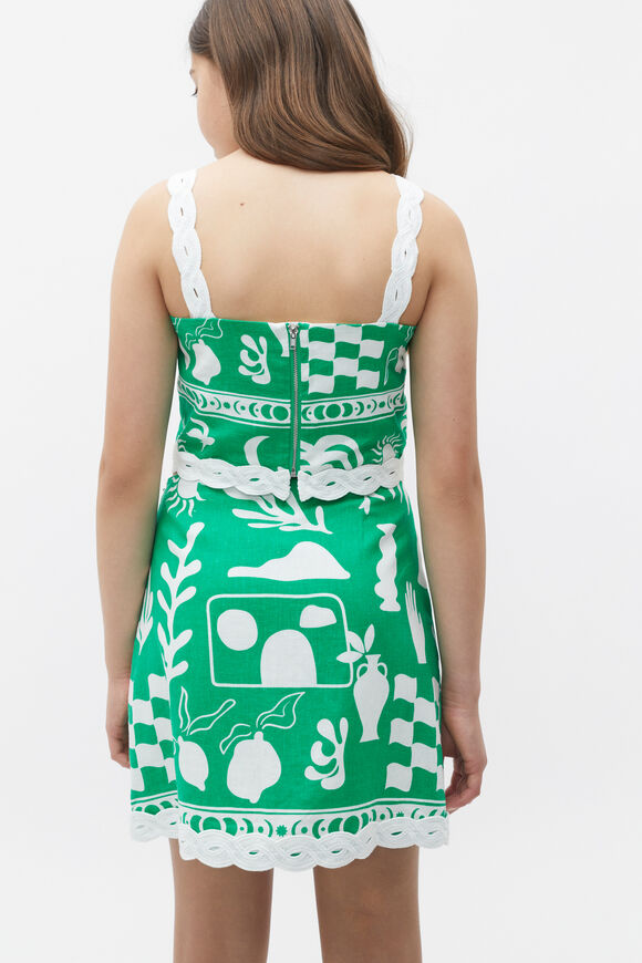 Palm Skirt  Jade Green  hi-res