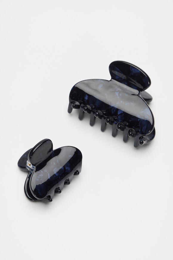 Mini Hair Claw Set  Twilight Blue  hi-res