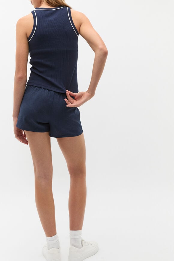 Core Logo Rib Tank  New Navy  hi-res