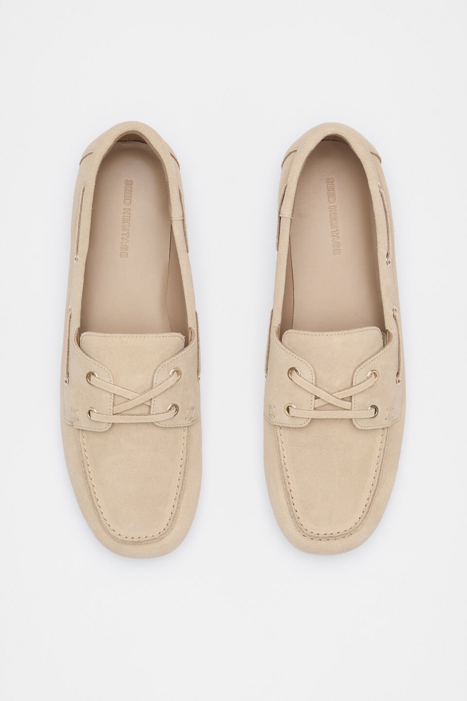 Rosa Boat Shoe  Iced Latte Suede