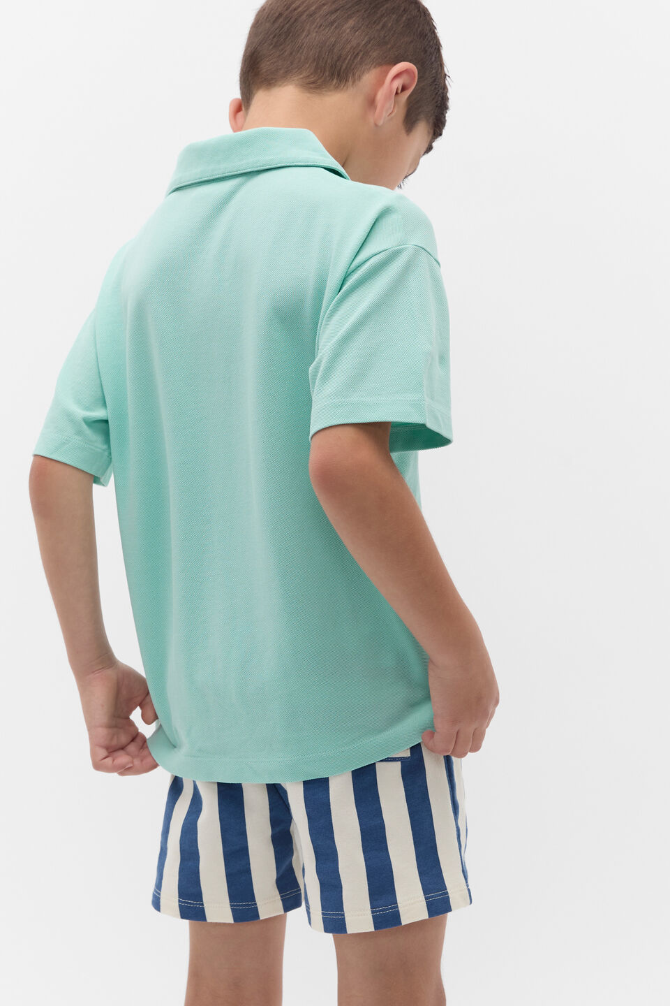 Core Garment Dye Polo  Skyline