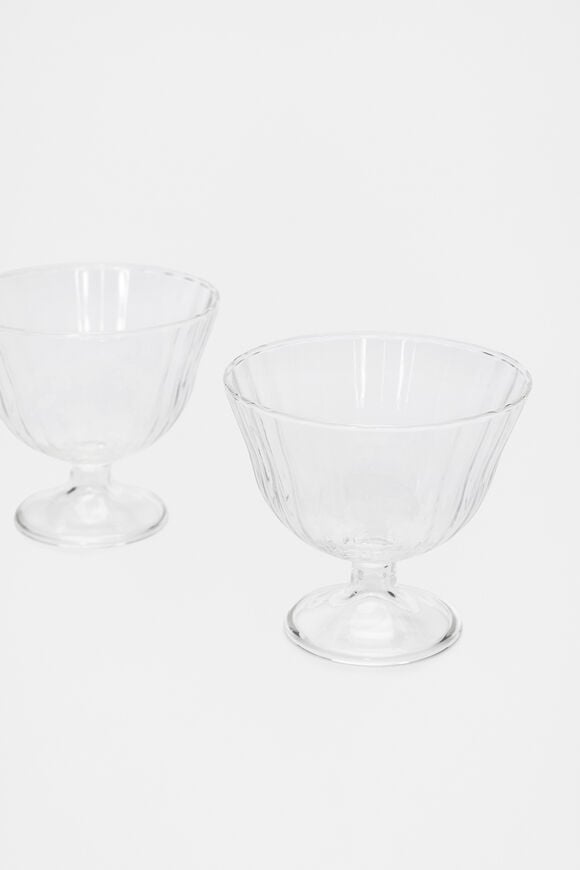 Selene Gelati Glass Set of 2  Clear  hi-res