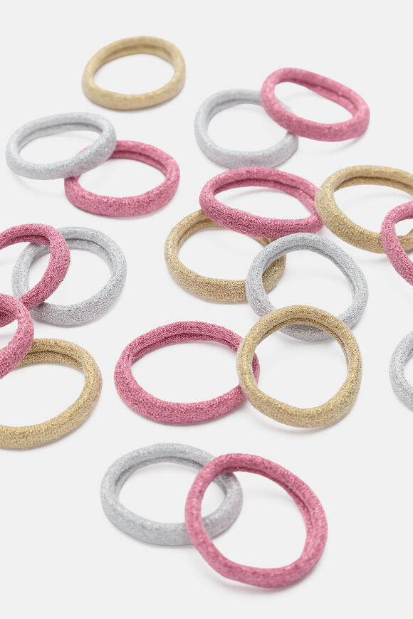 Super Sparkle Hair Elastics  Metallic  hi-res