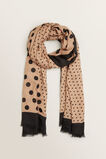 Mixed Spot Print Scarf    hi-res