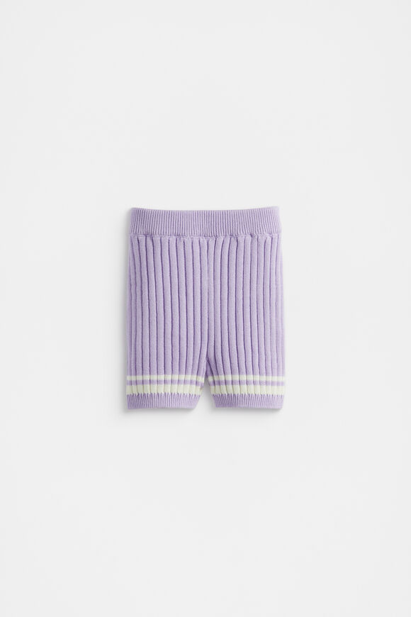 Rib Knit Short  Bright Lavender  hi-res