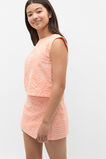 Embroidered Shell Top  Peach  hi-res