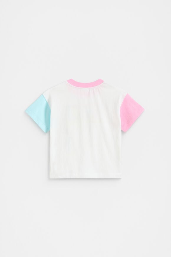 Colourblock Logo Tee  Canvas  hi-res