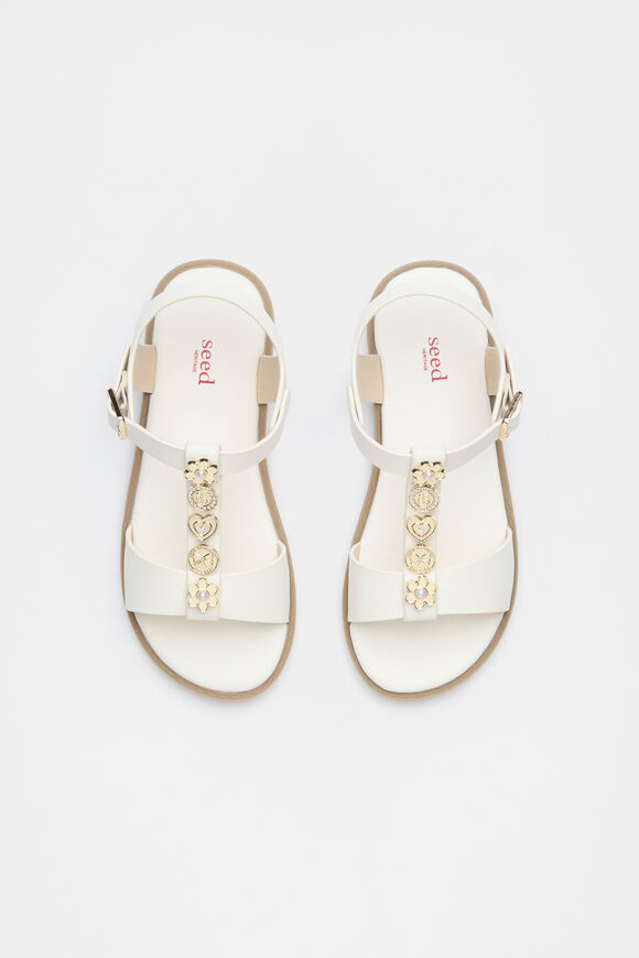 Coin Charm T Bar Sandal  Vintage Cream  hi-res