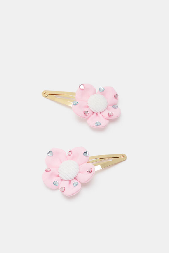 Flower Heart Gem Snaps  Multi  hi-res