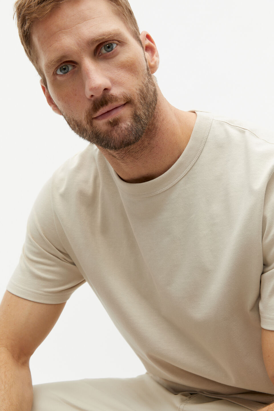 Crew Tee  Cool Stone