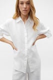 Core Linen Boyfriend Shirt  Whisper White  hi-res