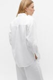 Core Linen Boyfriend Shirt  Whisper White  hi-res