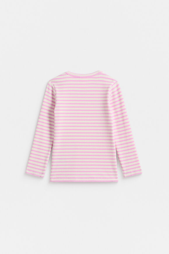 Core Rib Tee  Fairy Floss Stripe  hi-res