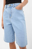 Longline Jean Short  Glacial Blue Wash  hi-res