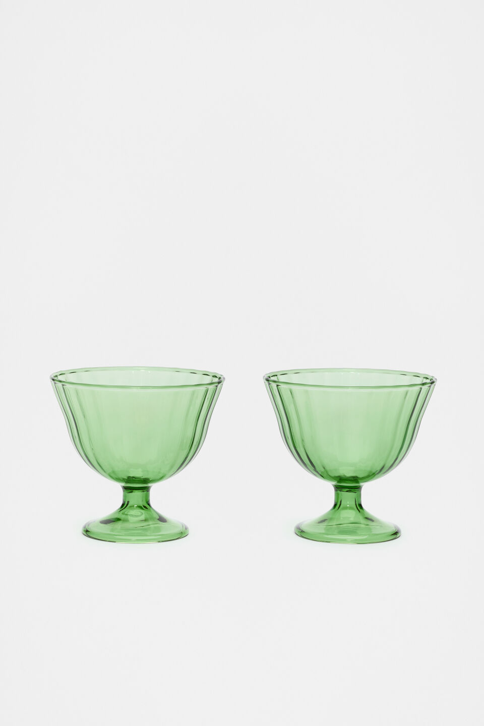 Selene Gelati Glass Set of 2  Green Apple