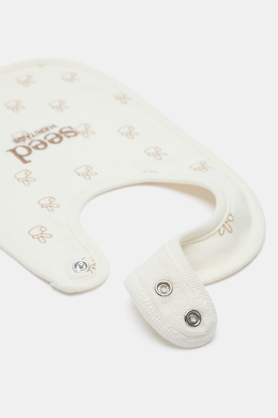 Bunny Logo Bib  Classic Cream
