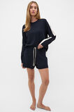 Contrast Long Sleeve Top and Short PJ Set  Twilight Blue  hi-res
