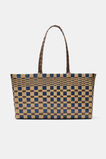 Paper Woven Market Bag  Vintage Indigo  hi-res