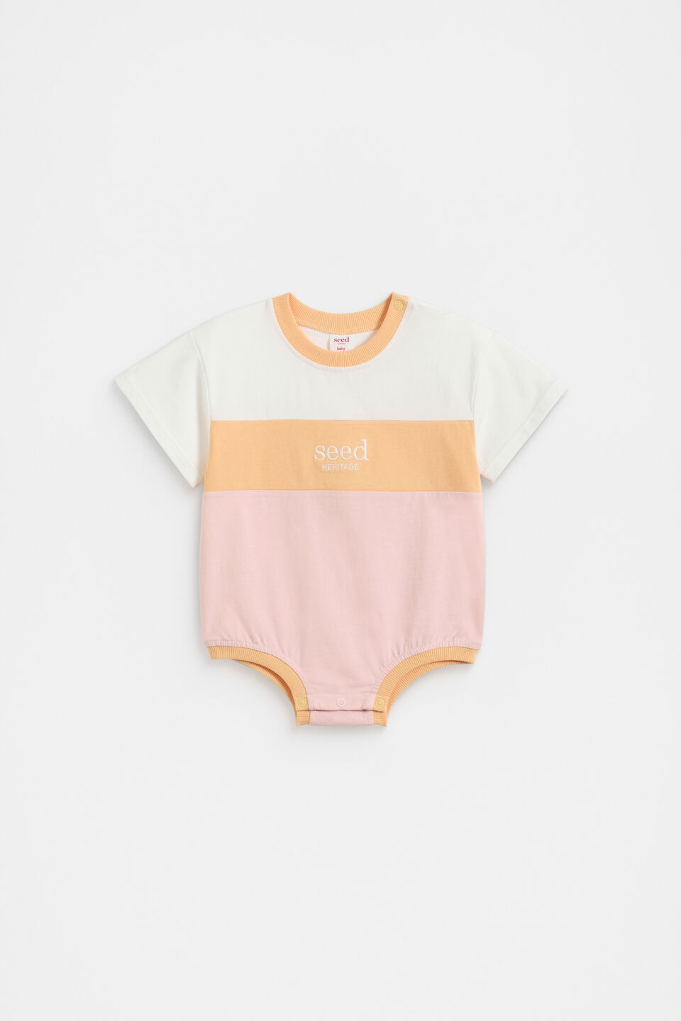 Spliced Logo Oversized Bodysuit  Pretty Pink