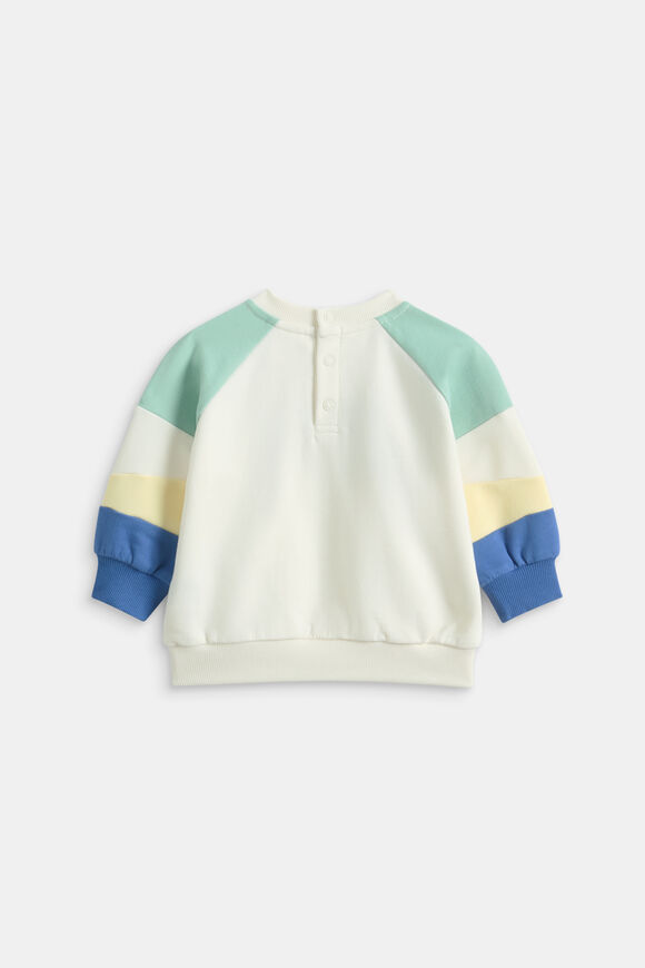 Colourblock Logo Sweat  Multi  hi-res