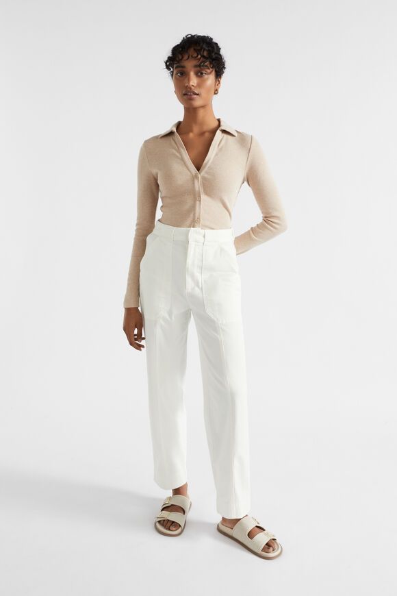 Cotton Twill Pant  Cloud Cream  hi-res