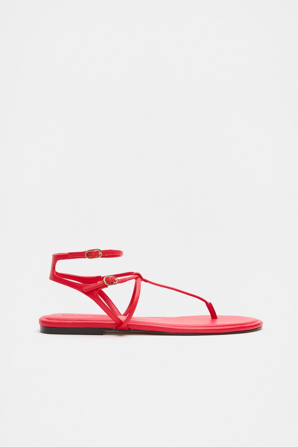 Jamie T Bar Sandal  Electric Crimson